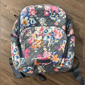 Vera Bradley Hadley Backpack Pretty Posies Quilted Floral Lightweight Travel